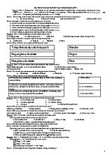 Câu hỏi ôn tập môn Khoa học lớp 5 - Năm học 2011-2012